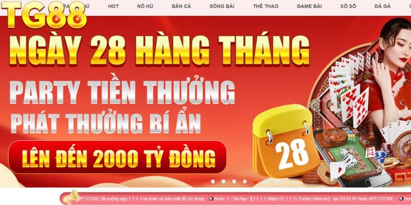 Khuyến mãi Tg88 theo các dịp đặc biệt